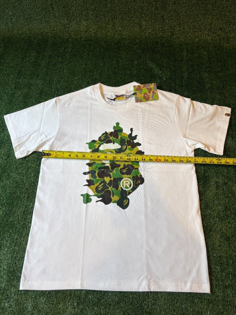 BAPE White Camo Ape Head Tee - Picture 4 of 5